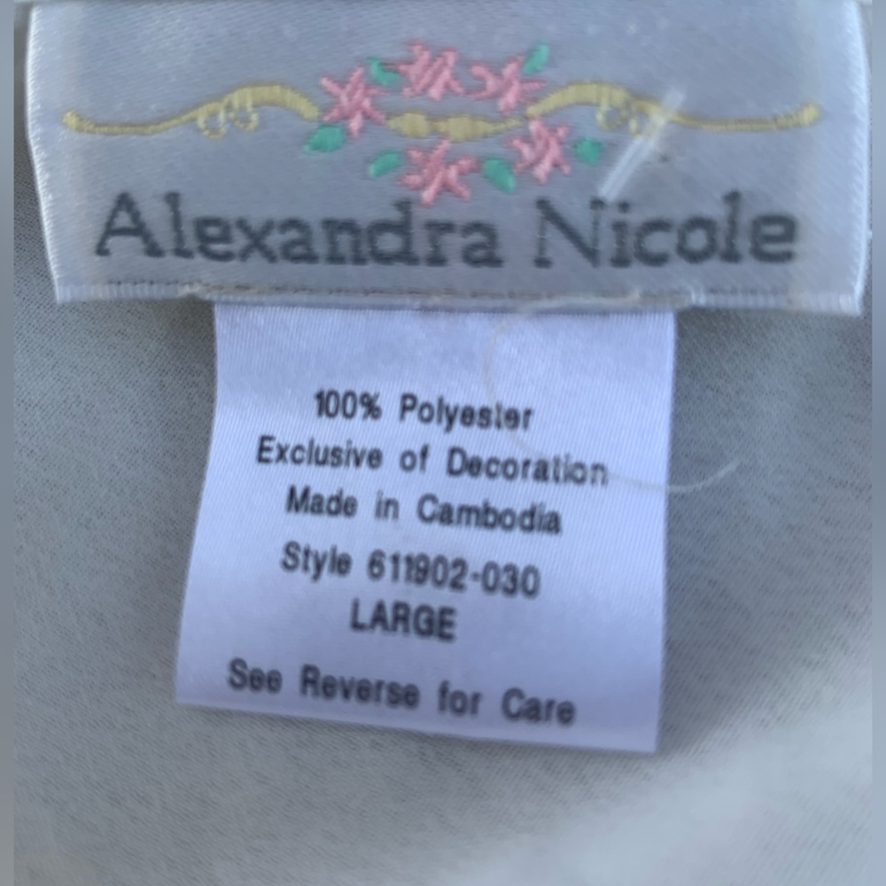 VGUC Alexandra Nicole White Short Slip - Size L - Picture 4 of 6